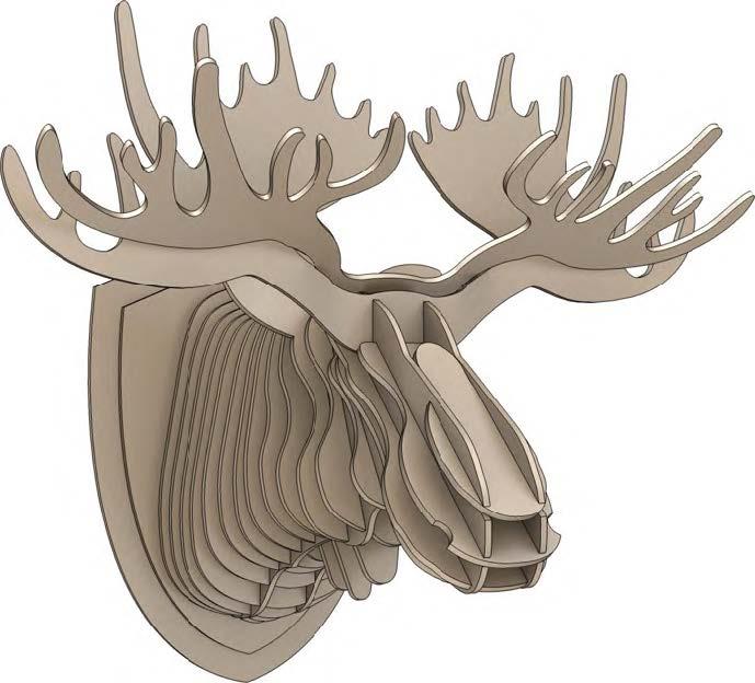 İleri Seviye Hayvan BaşlarıAmerikan Geyiği Hayvan Başı Maketi | İleri Seviye3D Sergi