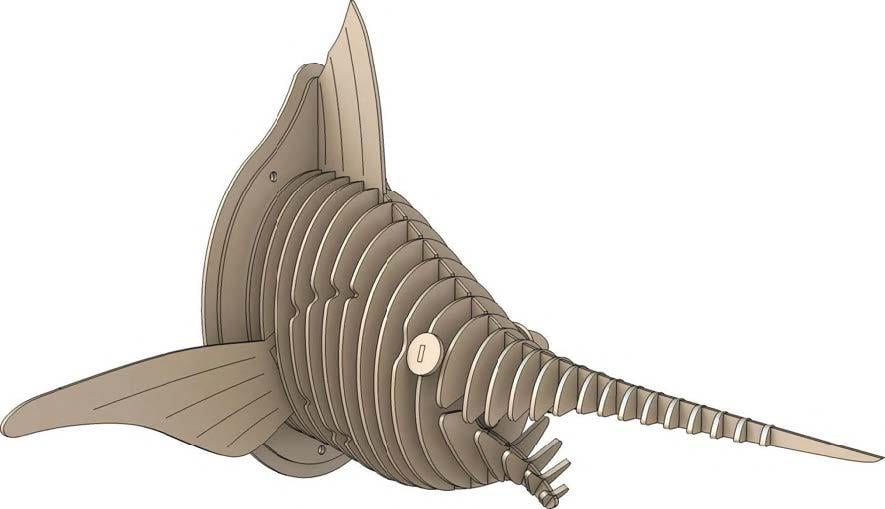 İleri Seviye Hayvan BaşlarıKılıç Balığı Hayvan Başı Maketi | İleri Seviye3D Sergi