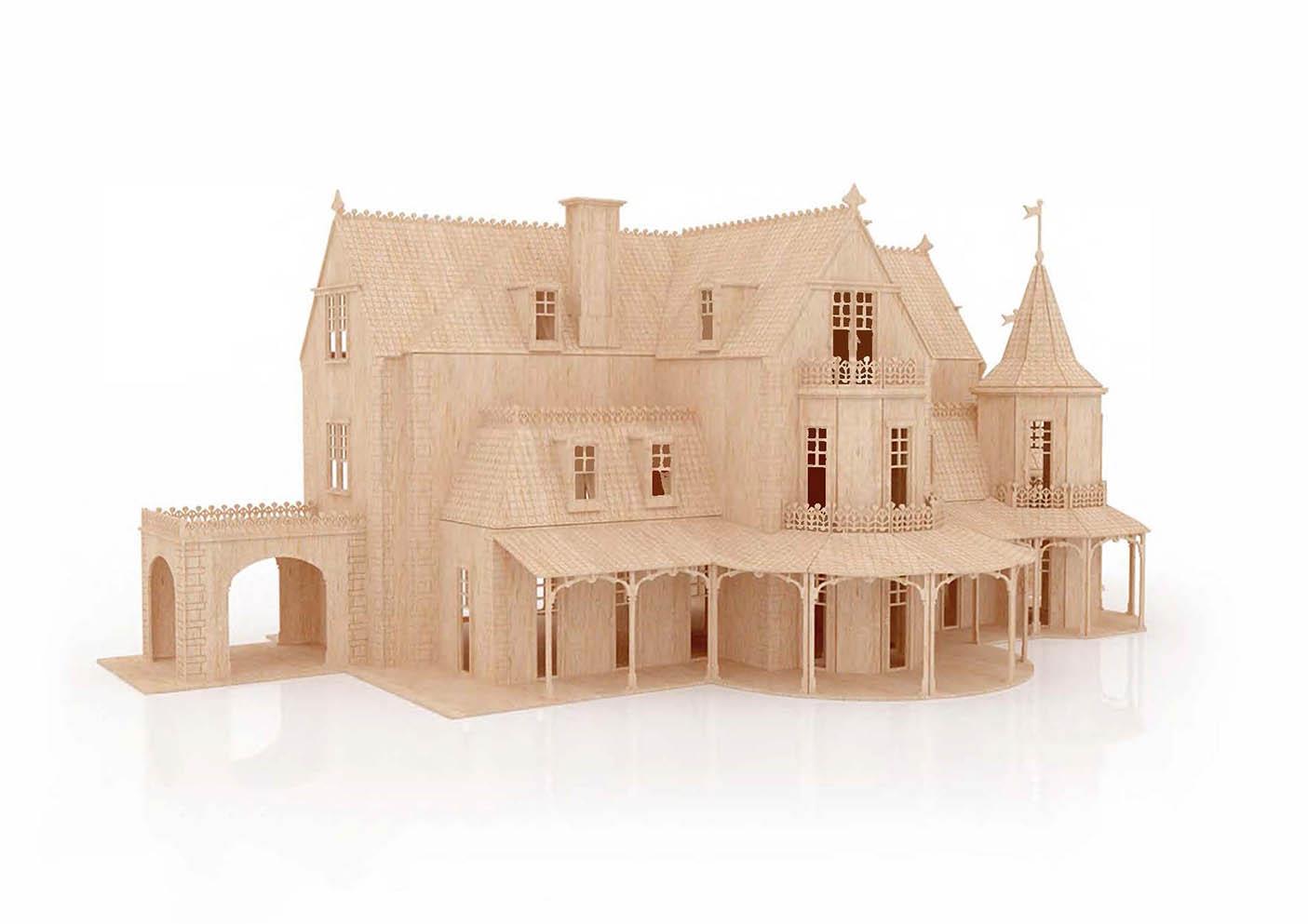 İleri Seviye KonaklarMasal Konağı Bebek Evi Konak Maketi | İleri Seviye3D Sergi