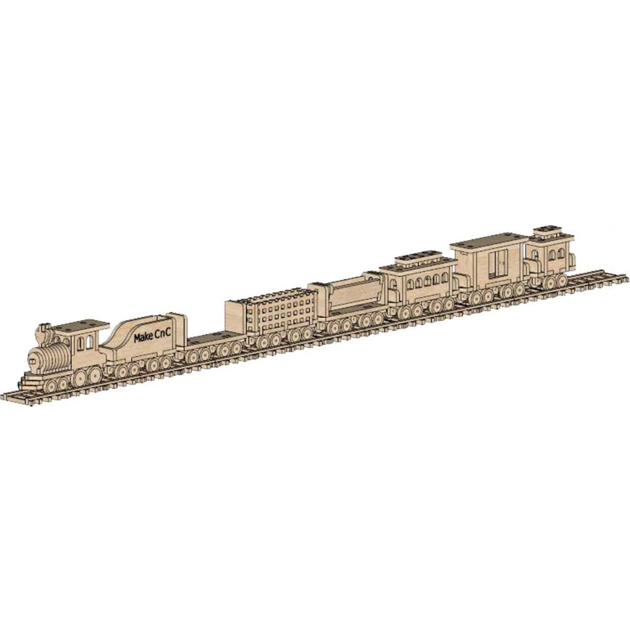 İleri Seviye TrenlerBüyük Oyuncak Vagonlu Tren Maketi | İleri Seviye3D Sergi