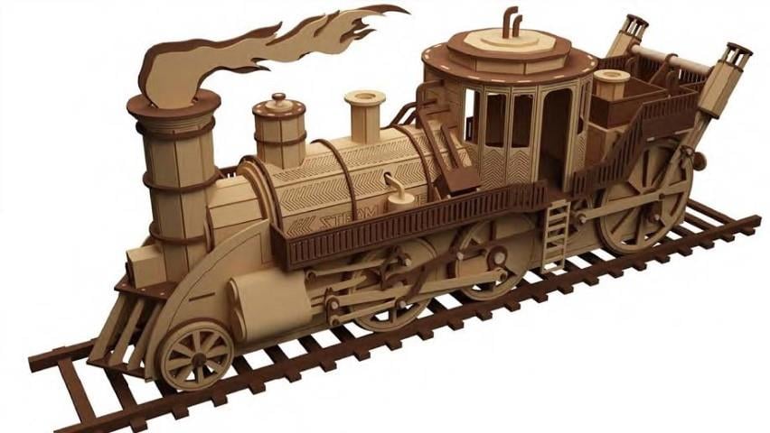 İleri Seviye TrenlerProfesör Feather'ın Zaman Treni Maketi | İleri Seviye3D Sergi