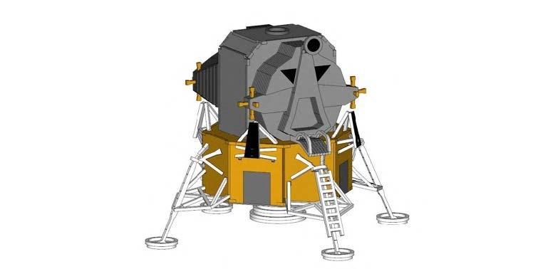 İleri Seviye Uzay AraçlarıApollon Lunar Modülü Uzay Aracı Maketi | İleri Seviye3D Sergi