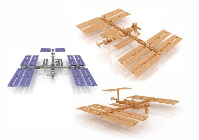 İleri Seviye Uzay AraçlarıISSS ( Uluslararası Uzay İstasyonu ) Uzay Aracı Maketi | İleri Seviye3D Sergi