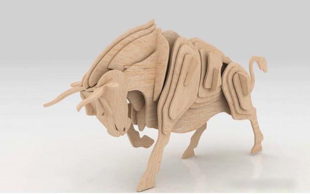 Orta Seviye Evcil HayvanlarBoğa Hayvan Maketi | Orta Seviye3D Sergi