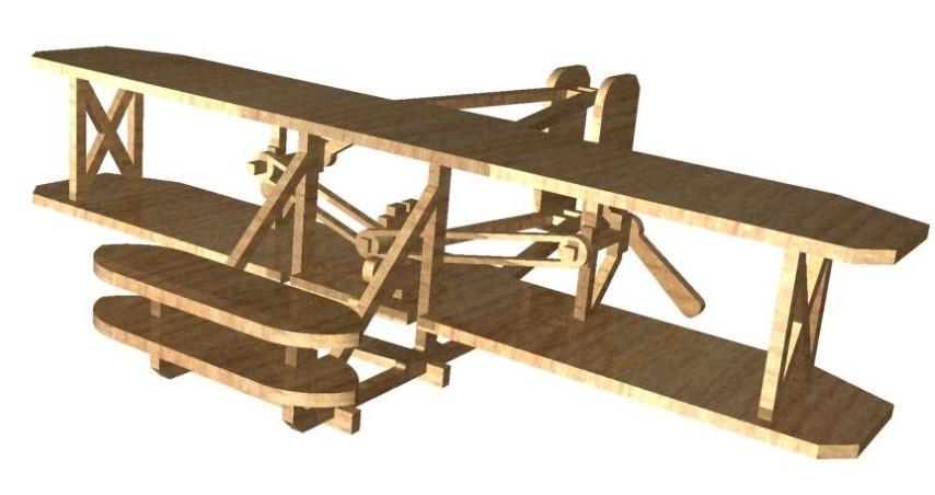 Orta Seviye Hava TaşıtlarıWright Kardeşlerin Uçağı Hava Taşıtı Maketi | Orta Seviye3D Sergi