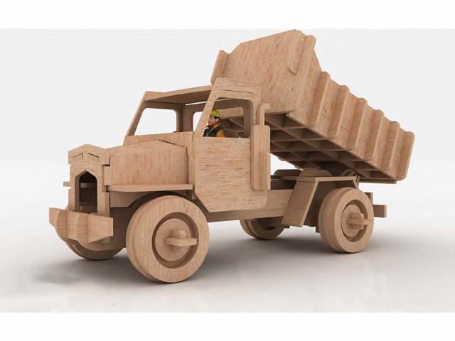 Orta Seviye Kamyon & TraktörDamperli Kamyon Maketi | Orta Seviye3D Sergi