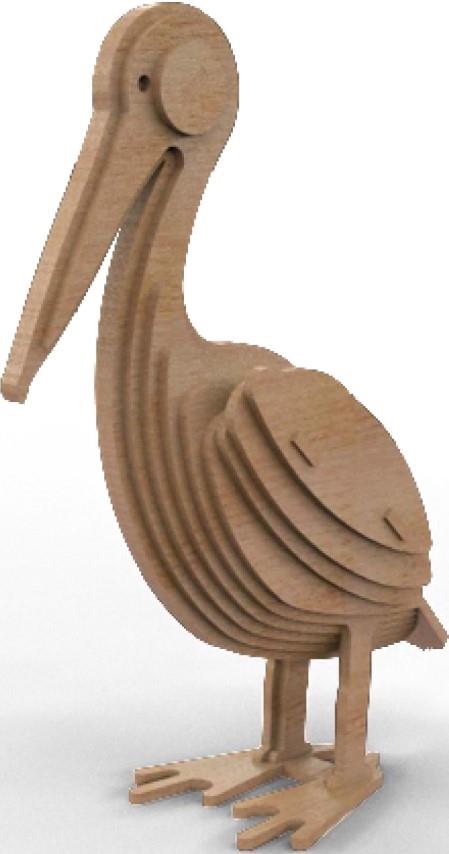 Orta Seviye Kuş TürleriPelikan Kuş Maketi | Orta Seviye3D Sergi