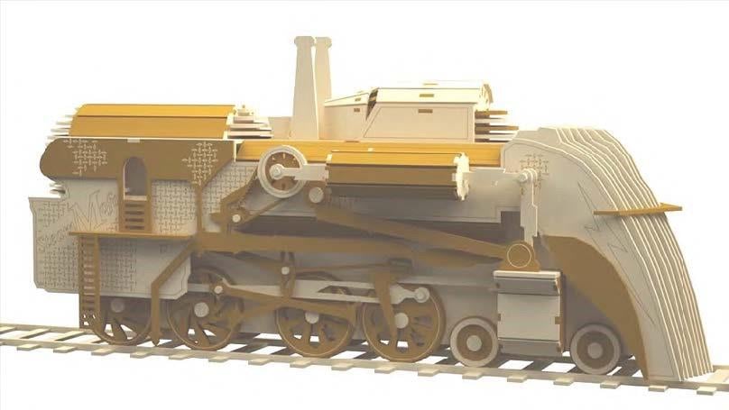 Orta Seviye TrenlerMojon Buharlı Lokomotif Tren Maketi | Orta Seviye3D Sergi