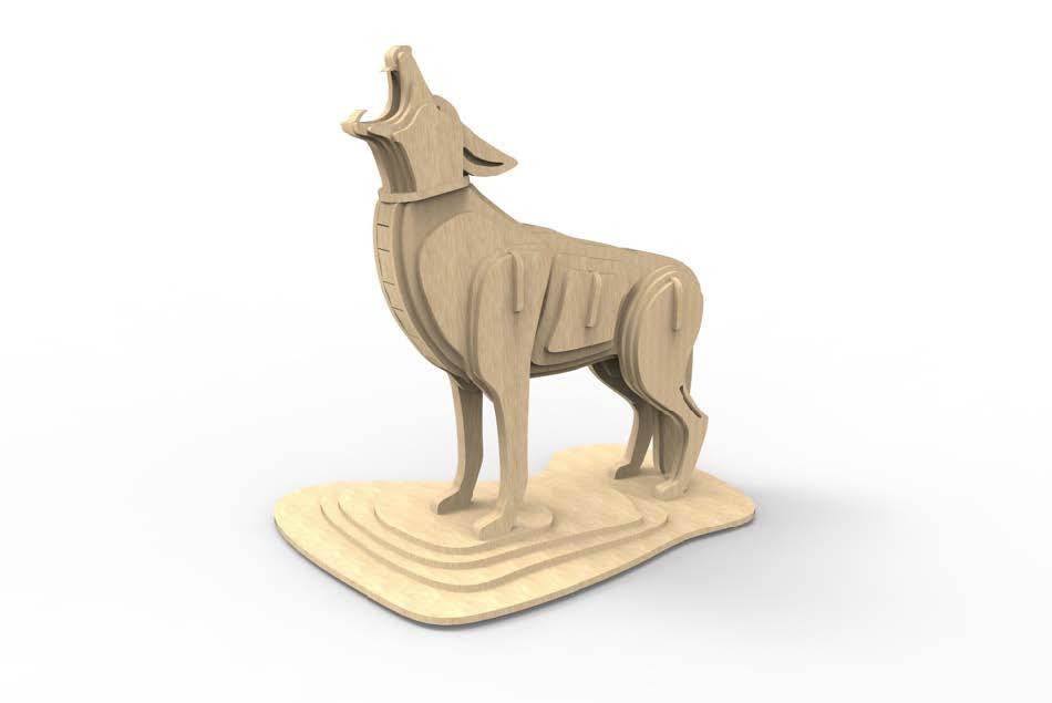 Orta Seviye Yabani HayvanlarÇakal Yabani Hayvan Maketi | Orta Seviye3D Sergi