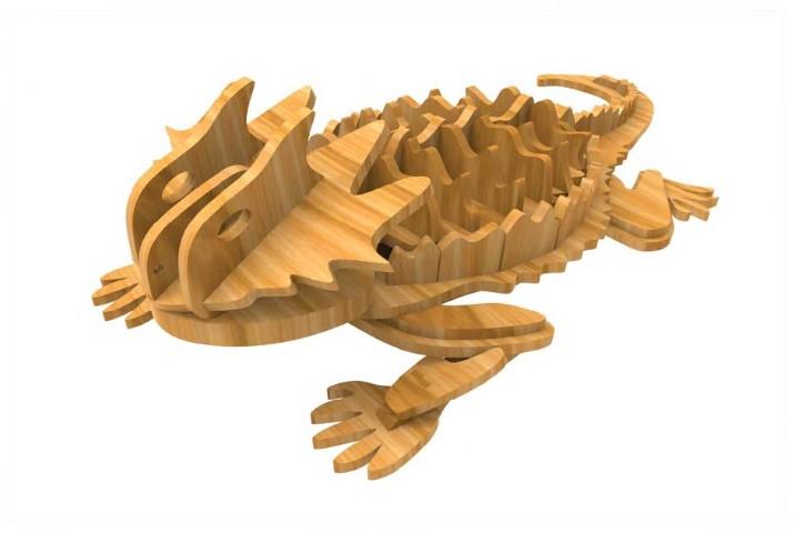 Orta Seviye Yabani HayvanlarKertenkele Yabani Hayvan Maketi | Orta Seviye3D Sergi