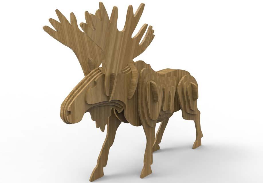 Orta Seviye Yabani HayvanlarSığın Yabani Hayvan Maketi | Orta Seviye3D Sergi
