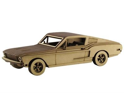 1968 Ford Mustang Araba Maketi | Basit Seviye