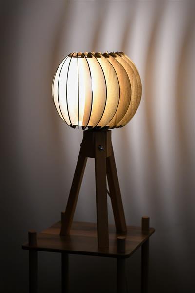 ABAJURDekoratif Ahşap Abajur | Geometrik Tasarımlı - Modena3D Sergi