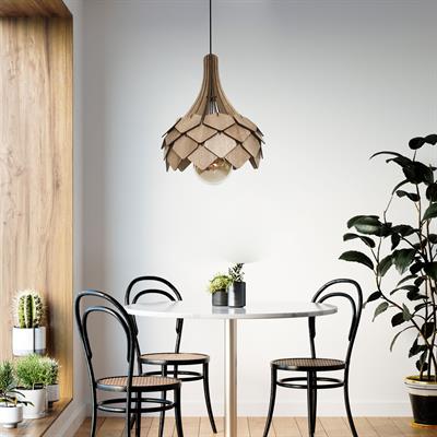 AVİZEDekoratif Ahşap Avize | Buket Tasarımlı - Modena3D Sergi