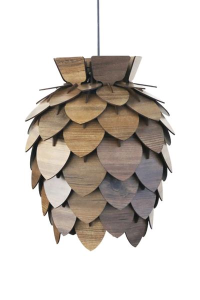 AVİZEDekoratif Ahşap Avize | Ceviz Rengi3D Sergi