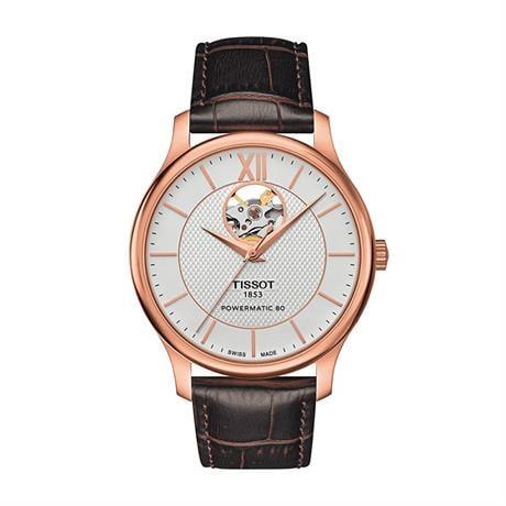 Tissot Tradition Powermatic 80 Open Heart T0639073603800 Erkek Kol Saati T063.907.36.038.00