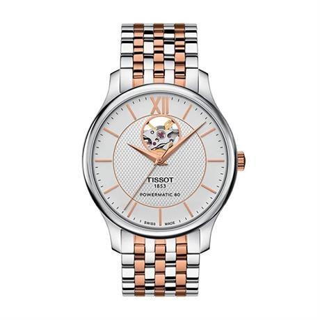 Tissot Tradition Powermatic 80 Open Heart T0639072203801 Erkek Kol Saati T063.907.22.038.01