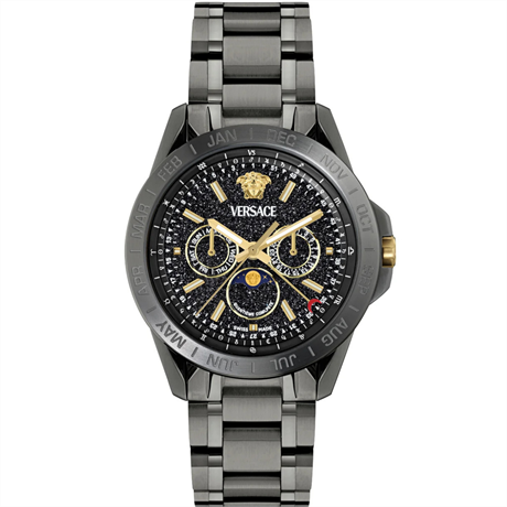 Versace V-Galaxy Moonphase VRSCVE0K00525 Erkek Kol Saati VE0K00525