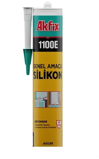 AKFİX 1100E GENEL AMAÇLI SİLİKON - BEYAZ - 280 GR.