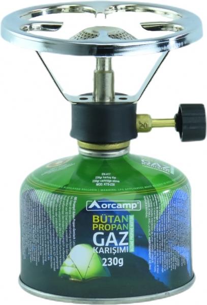 ORGAZ ORCAMP K-192 SİBOPLU KARTUŞ + OCAK KAMP OCAĞI 230 GR.