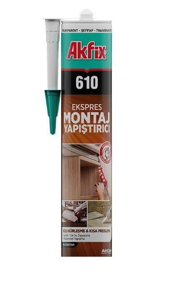 AKFİX 610 POLİÜRETAN MONTAJ YAPIŞTIRICI (SIVI ÇİVİ) 280 ML.