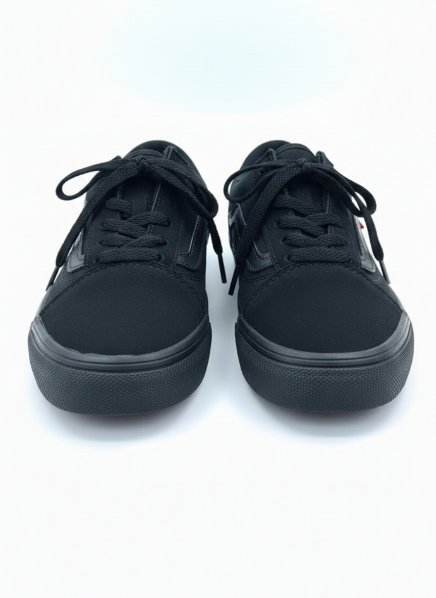 Bağcıklı Unisex Spor Sneaker - Siyah Kömür