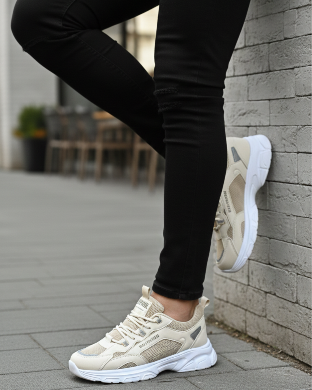 Erkek Anorak Fuspetli Spor Ayakkabı - Bej