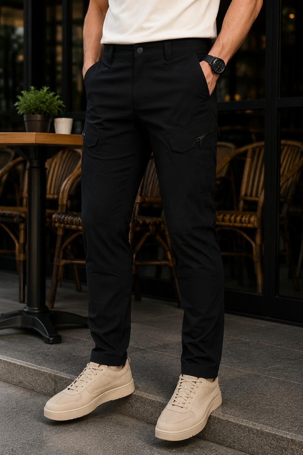 Erkek Outdoor Taktik Pantolon  Çok Cepli Esnek Kargo Pantolon
