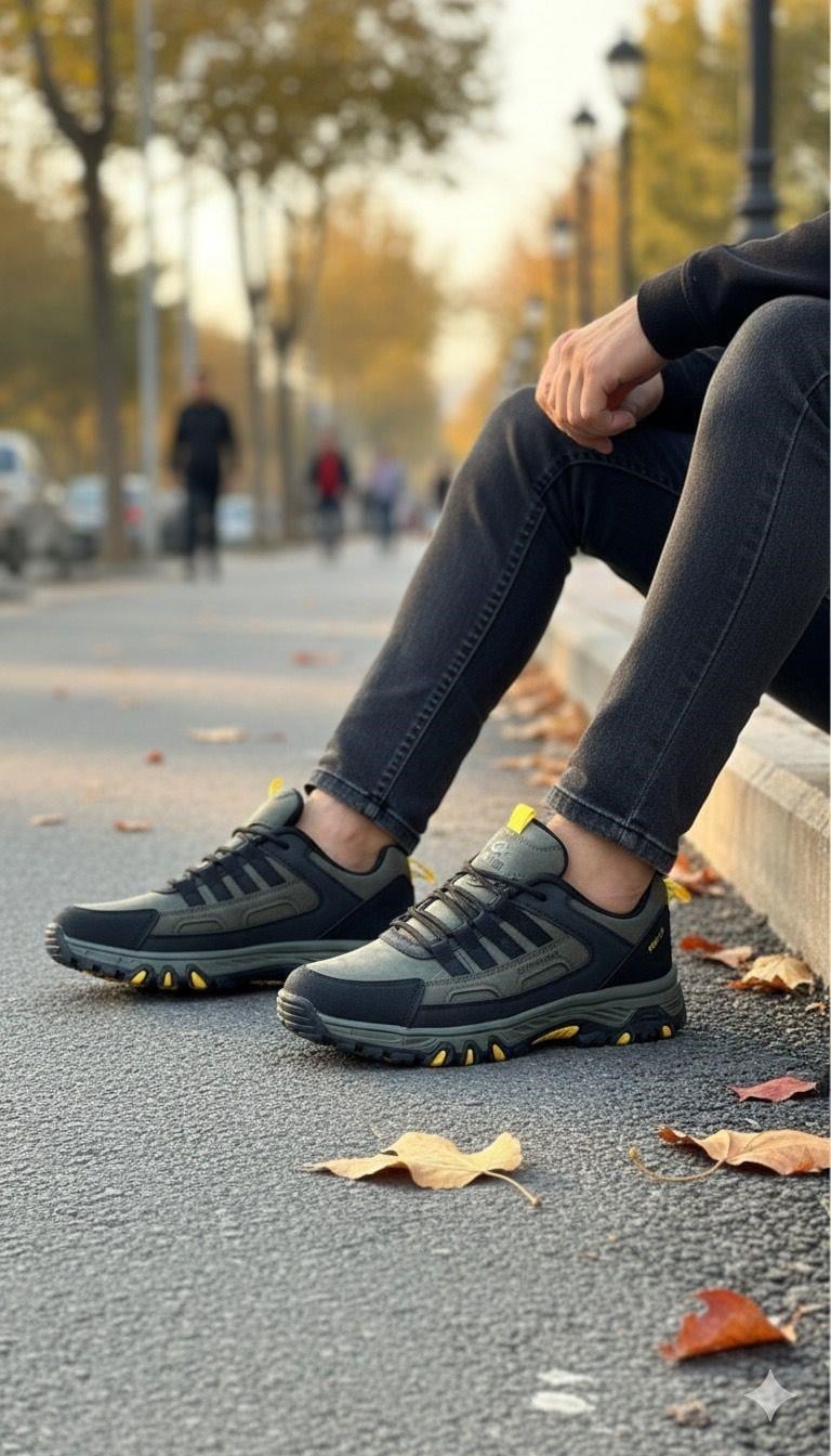 Erkek Su Geçirmez Ortopedik Outdoor Ayakkabı - Haki