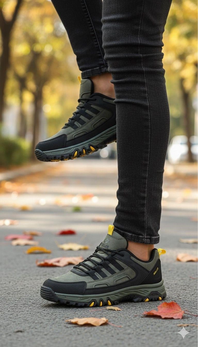 Erkek Su Geçirmez Ortopedik Outdoor Ayakkabı - Haki