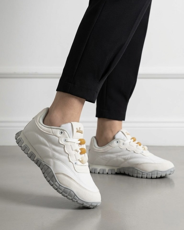 Kadın Bağcıklı Casual Sneaker Ayakkabı - Beyaz