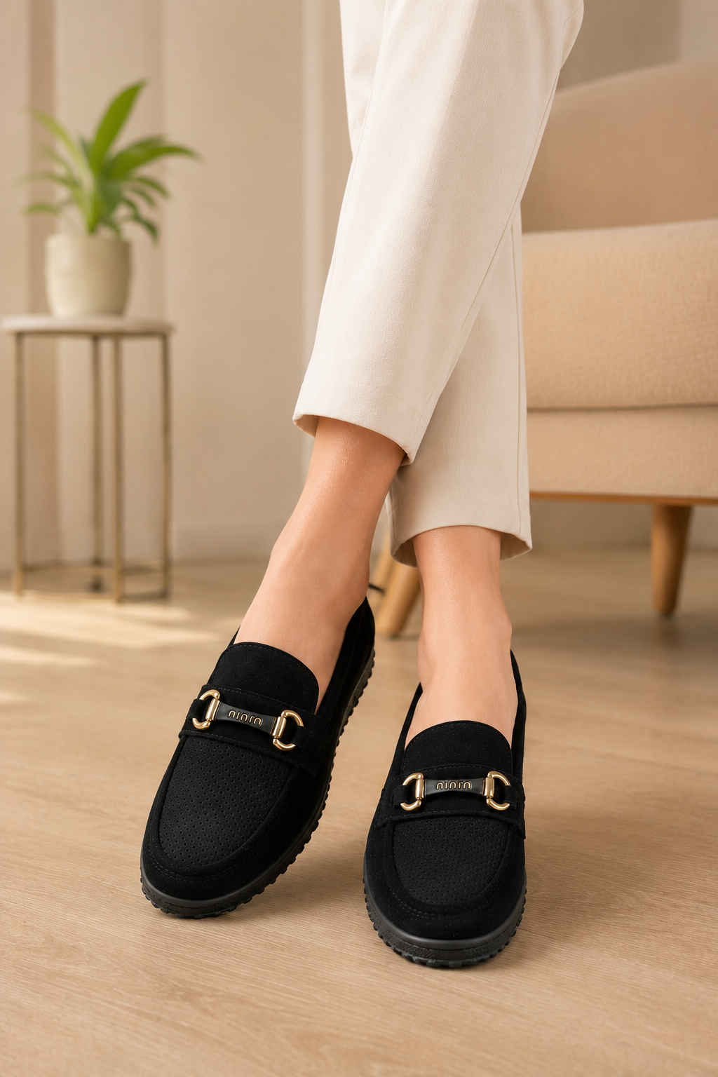 Kadın Günlük Loafer Ayakkabı Siyah