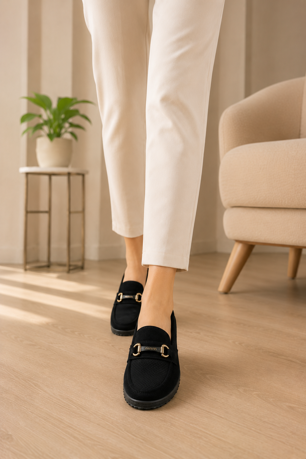 Kadın Günlük Loafer Ayakkabı Siyah