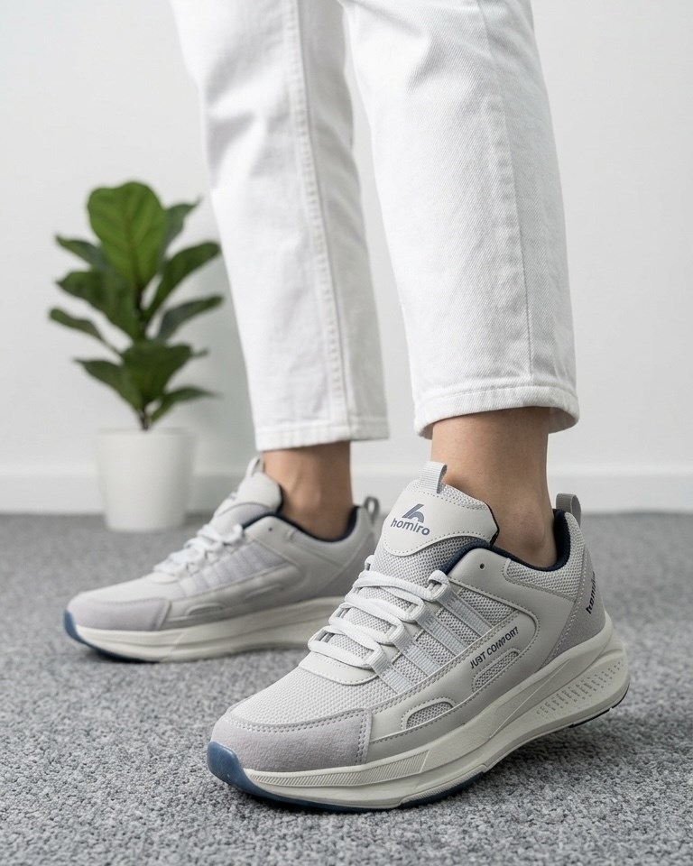 Unisex Fuspetli Spor Ayakkabı - Buz Gri
