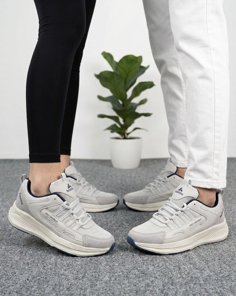 Unisex Fuspetli Spor Ayakkabı - Buz Gri