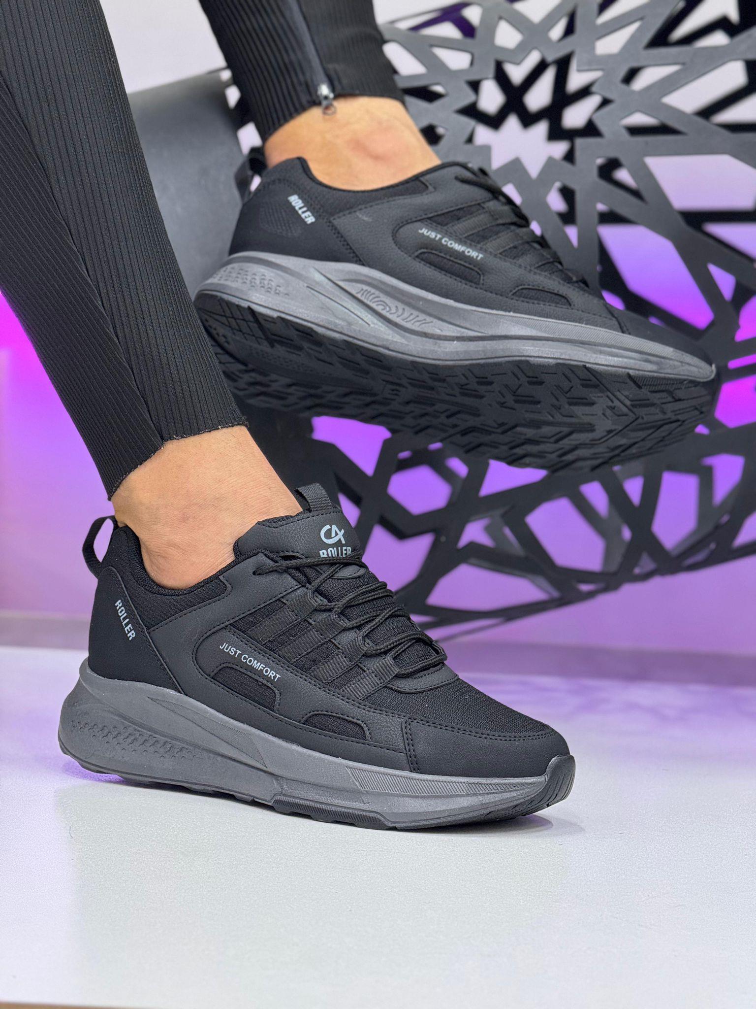 Unisex Fuspetli Su Geçirmez Spor Ayakkabı - Siyah Füme