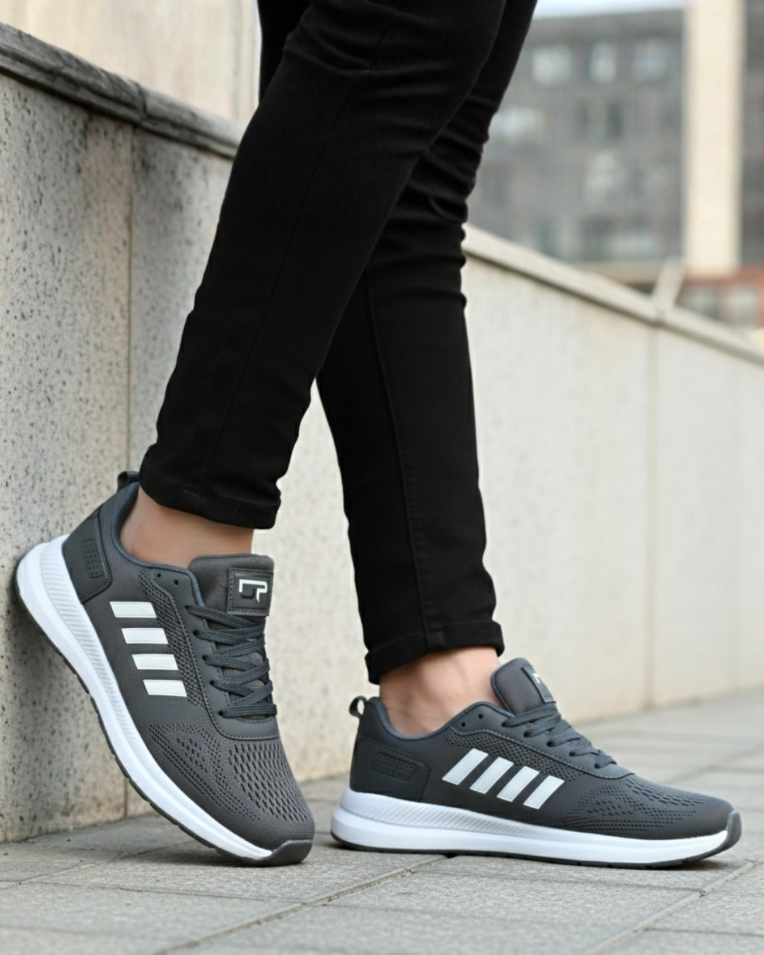 Unisex Micro Taban Fuspetli Spor Ayakkabı-Füme