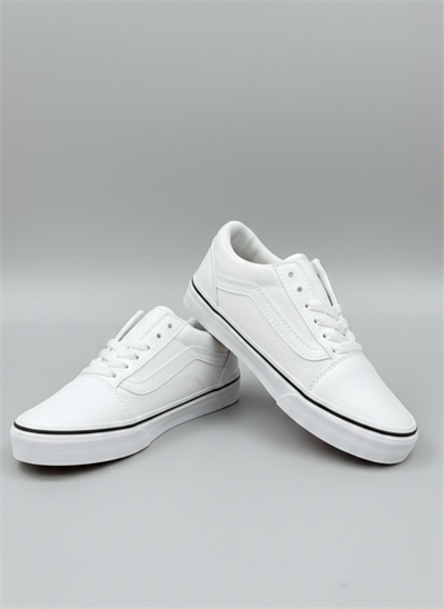 Bağcıklı Unisex Spor Sneaker - Beyaz