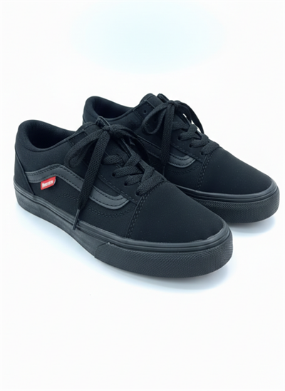 Bağcıklı Unisex Spor Sneaker - Siyah Kömür