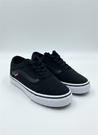 Bağcıklı Unisex Spor Sneaker - Siyah Taba Beyaz