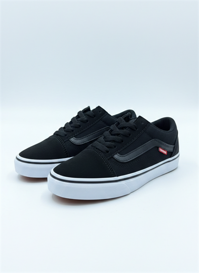 Bağcıklı Unisex Spor Sneaker - Siyah Taba Beyaz