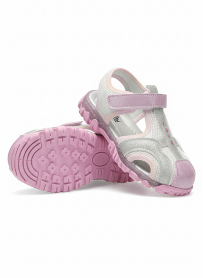 Çocuk Tek Bantlı Sandalet-Pembe Gökkuşağı