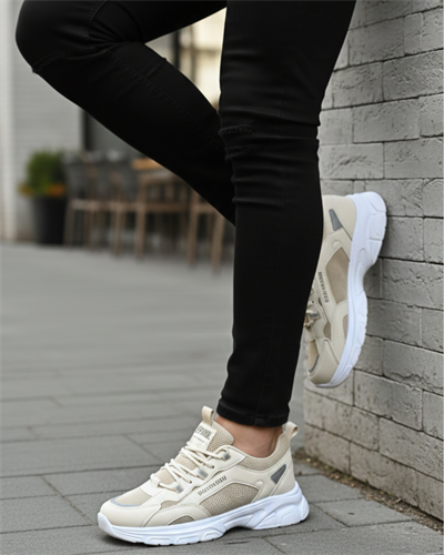 Erkek Anorak Fuspetli Spor Ayakkabı - Bej