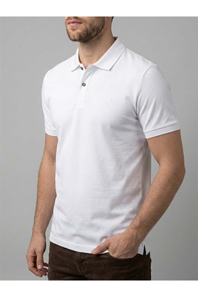 Erkek Polo Yaka Basic Kısa Kollu Günlük T-Shirt - Lacivert