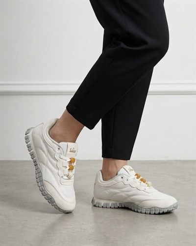 Kadın Bağcıklı Casual Sneaker Ayakkabı - Beyaz