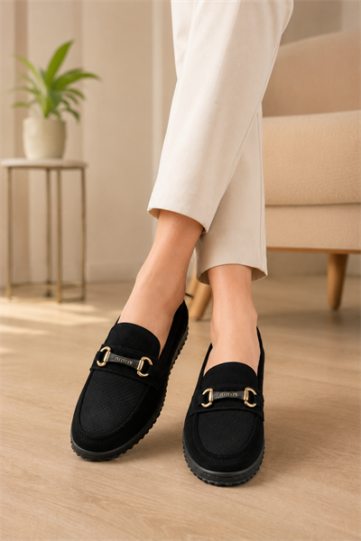 Kadın Günlük Loafer Ayakkabı Siyah