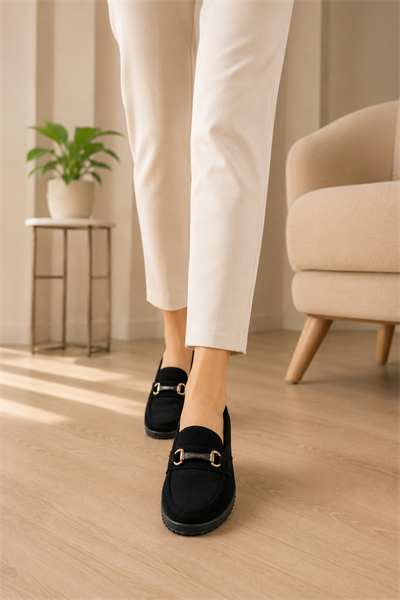 Kadın Günlük Loafer Ayakkabı Siyah