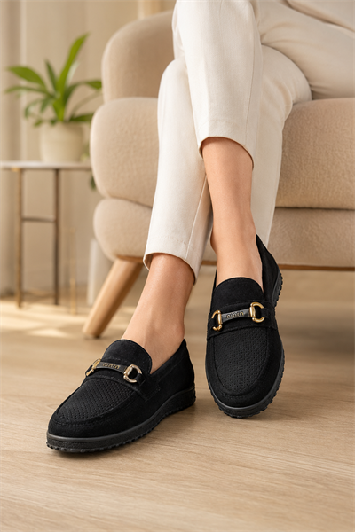 Kadın Günlük Loafer Ayakkabı Siyah