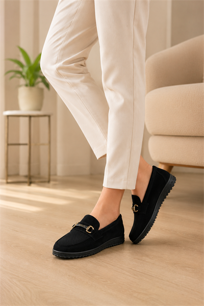 Kadın Günlük Loafer Ayakkabı Siyah