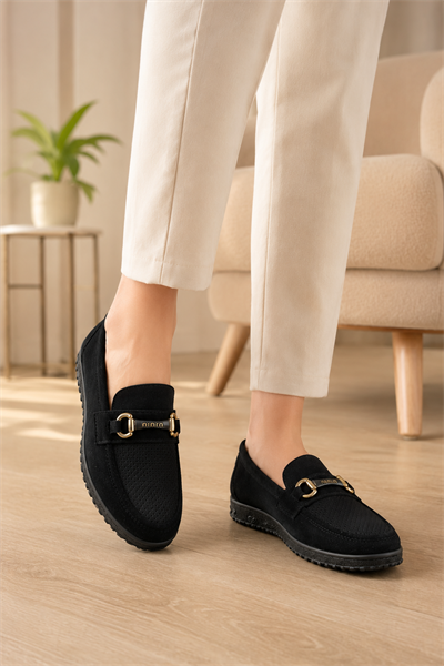 Kadın Günlük Loafer Ayakkabı Siyah